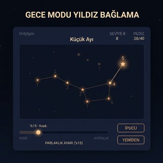GeceModu Yıldız Bağlama düşük parlaklık göz dostu oyun modu